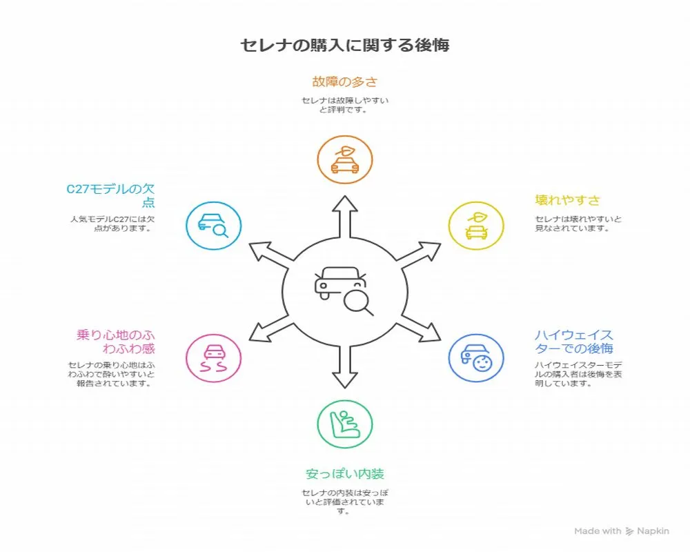 セレナはやめとけと言われる後悔ポイント